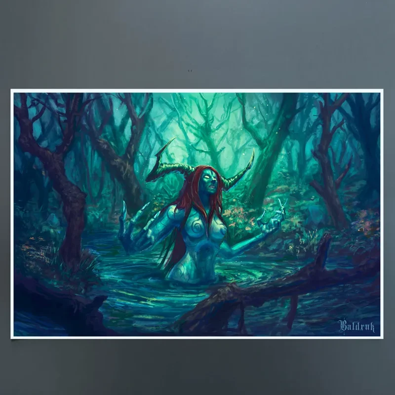 Lámina Ninfa del lago