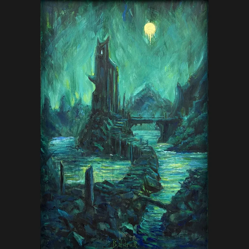 Pintura tradicional Paisaje Alquímico